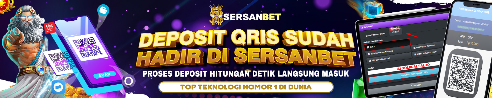 DEPOSIT QRIS CEPAT DI SERSANBET